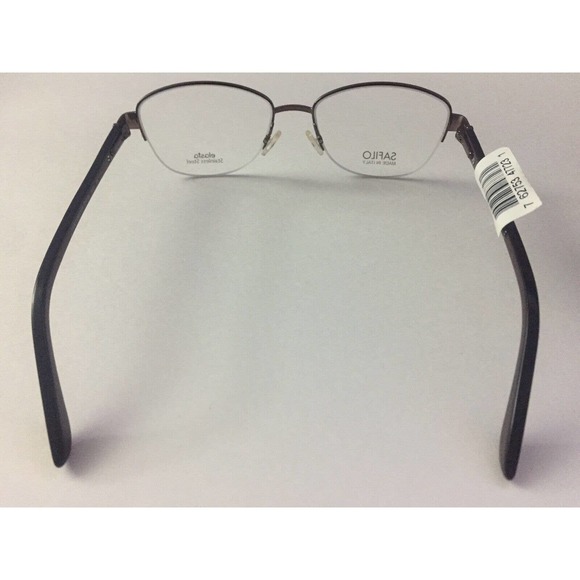 New Safilo Emozioni Eyeglasses Grey/Chocolate 53-17-135 Frames - Picture 3 of 3